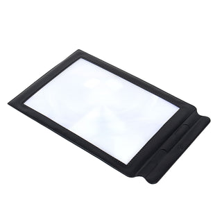 A4 Full Page 3x Magnifier Sheet LARGE Magnifying Glass Book Reading Aid PVC Lens