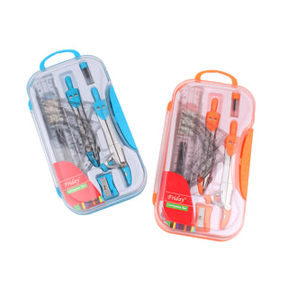 10 Piece Set Of Measuring Tools For Student Geometry Drawing Exam