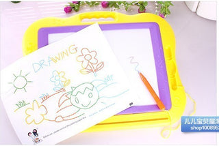 Qiqu Color Plastic Paint Children's Drawing Board Drawing Painting Graffiti Handwriting Board Toy Magnetic Drawing Board Wholesale