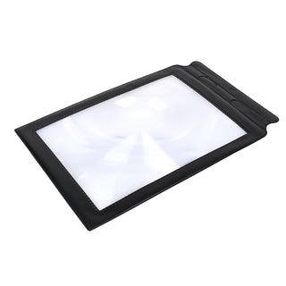 A4 Full Page 3x Magnifier Sheet LARGE Magnifying Glass Book Reading Aid PVC Lens