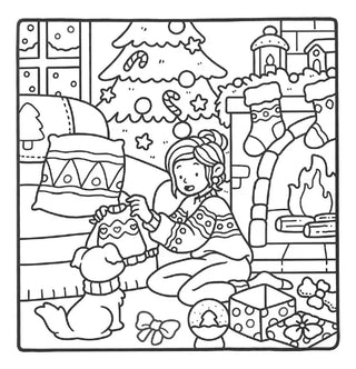 girl moments cute and comfy coloring book