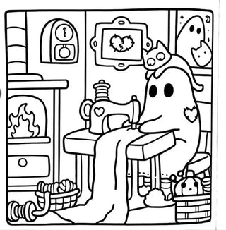 spooky cutie colouring book