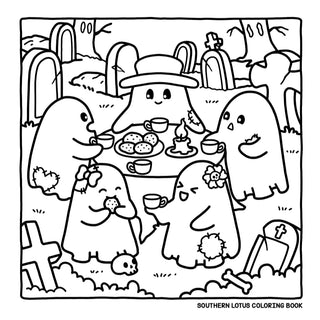 spooky cutie colouring book