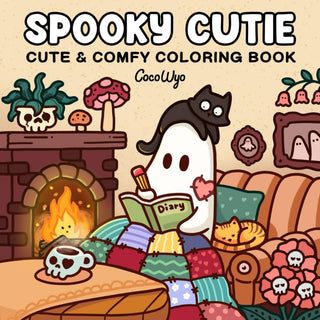 spooky cutie colouring book