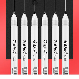 touchcool 0.8mm white gel pens