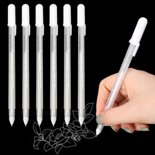 touchcool 0.8mm white gel pens